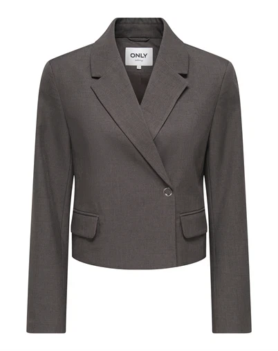 Only - ONLLinda Asym Blazer - Chocolate Torte 